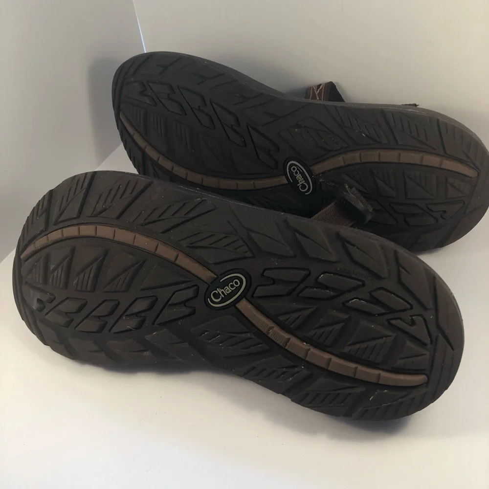 Men's Chaco Z/2 Rapid Pro Adjustable Strap Brown/Black and Tan Sandals Size 10 - Picture 7 of 9
